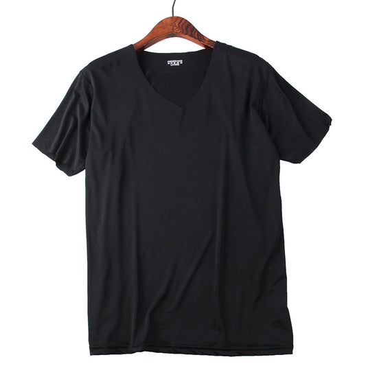 XD038 Black ice silk short sleeves