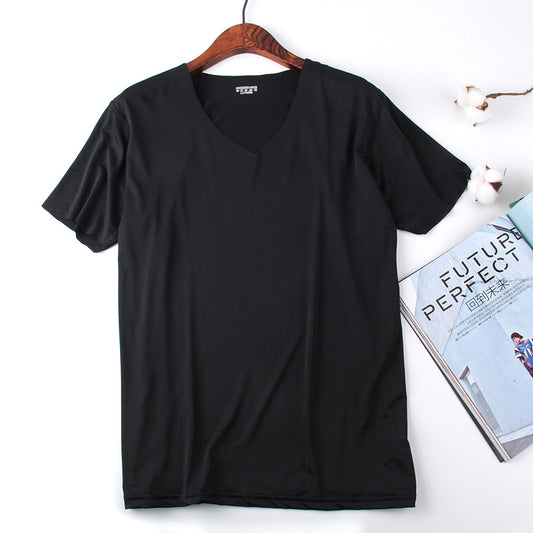 XD036 Black ice silk short sleeves